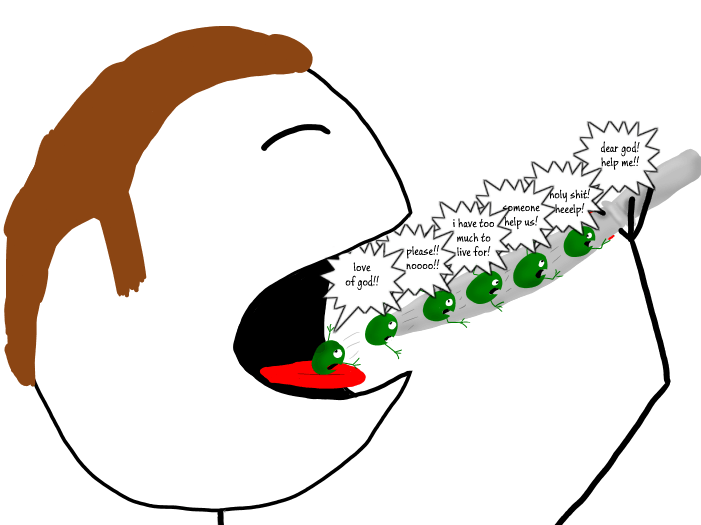 How to eat peas